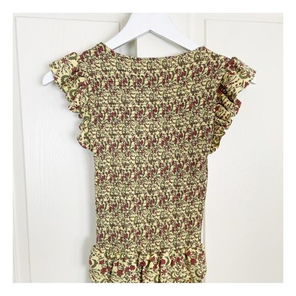 Nation LTD Fabienne Floral Smocked Jersey Knit Midi Dress - Picture 7 of 12